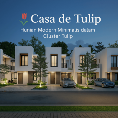 🌷 Casa de Tulip – Hunian Modern Minimalis dalam Cluster Tulip